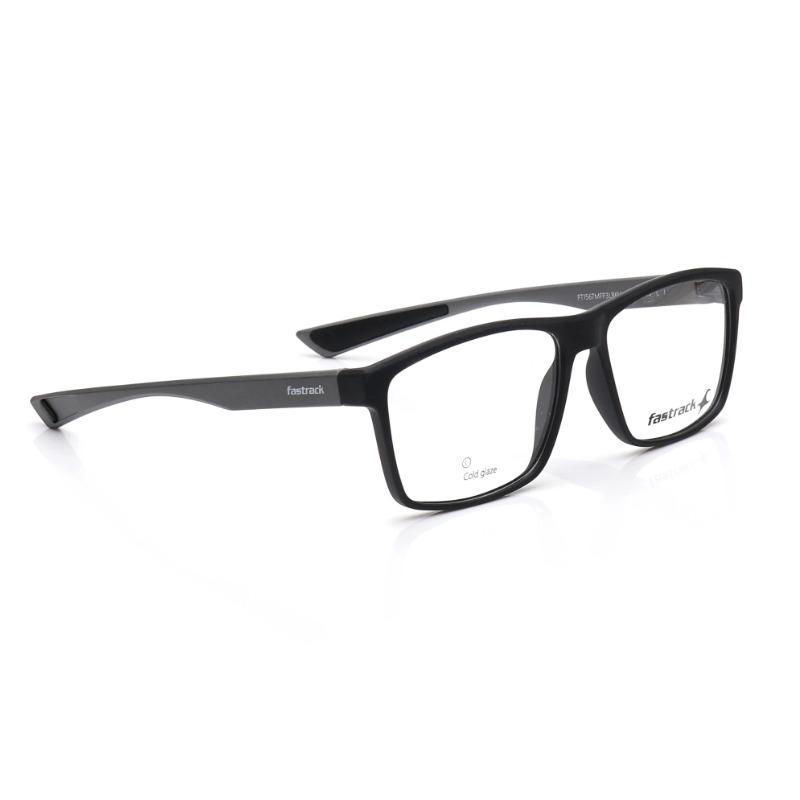 Fastrack. FT1567MFP3LBKV | 56 Black Rectangle Eyeglasses for Men