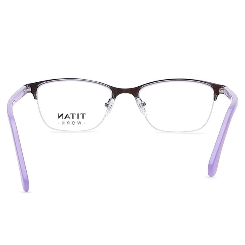 Titan EW1022WHM1 | 51 Purple Square Eyeglasses for Women — alternate view
