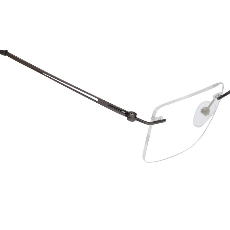 Titan TC1123URM3MDGV | 53 Gun Metal Rectangle Eyeglasses for Men and Women — alternate view