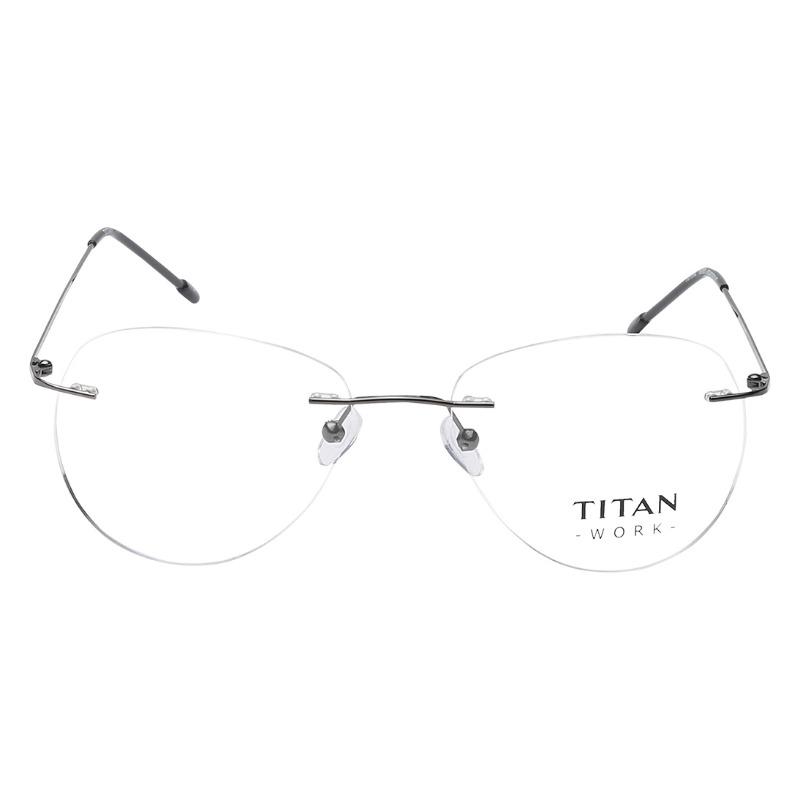 Titan TW1084MRM1 | 52 Black Oval Eyeglasses for Men