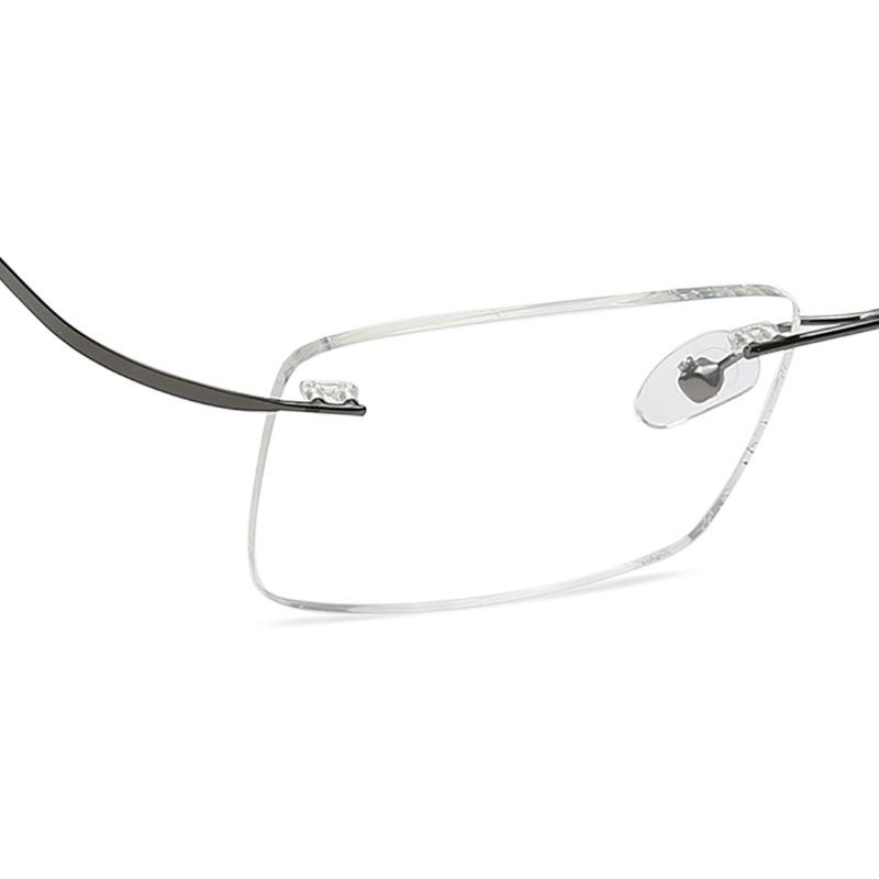 Titan TW1086MRM1 | 52 Silver Rectangle Eyeglasses for Men