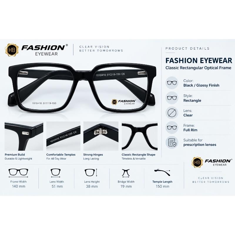 Fashion Eyewear Model 1010410. Size 51