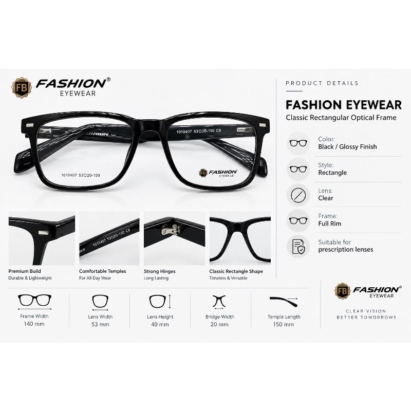Fashion Eyewear Model 1010407. Size 53 — alternate view